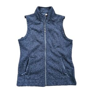 Mountain Khakis Vest Womens Medium Blue Alska Full Zip Sweater Fleece Pockets